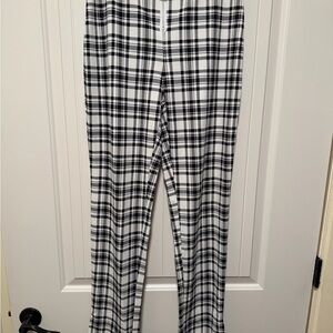 Plaid Boot Cut Pants